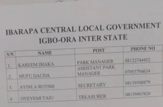 Full-List: Oyo releases names of park managers, others
