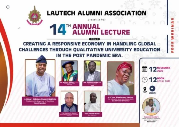Just In: Makinde to deliver LAUTECH alumni 14th annual lecture (Photo)