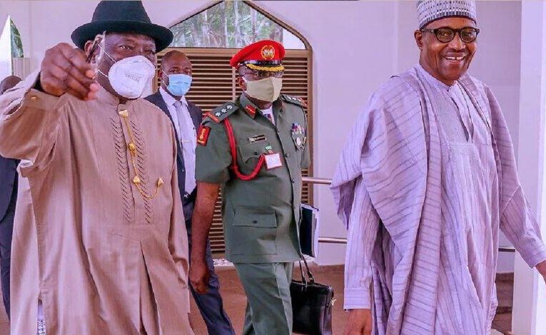 BREAKING: #EndSARS: Buhari meets Obasanjo, Jonathan, others in Aso Villa