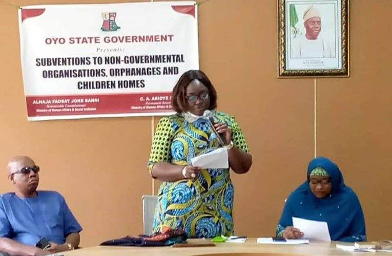 Oyo supports 167 patnering NGOs, orphanages, children homes with N11.5m cash