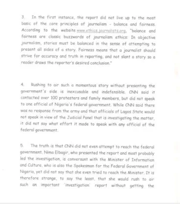 FG petitions CNN over investigative report on Lekki shooting, threatens action