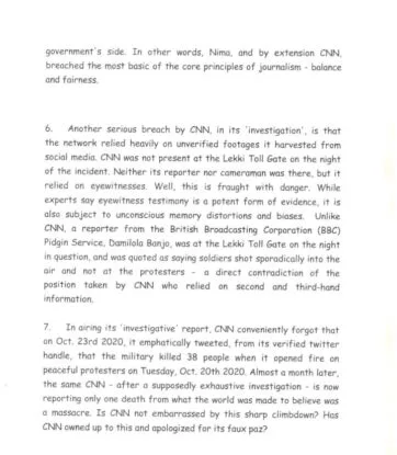 FG petitions CNN over investigative report on Lekki shooting, threatens action