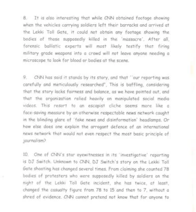 FG petitions CNN over investigative report on Lekki shooting, threatens action