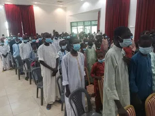 PHOTONEWS: Buhari meets Kankara school boys
