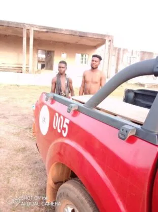 PHOTOS: Amotekun arrests UI student, 5 other suspected robbers