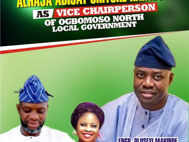 Hon. John Adisa Oke, Ph.D congratulates Ogbomoso North candidates for Oyo 2021 local govt election