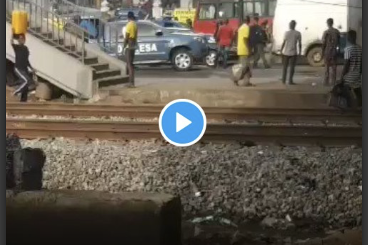 BREAKING: Tension as soldiers place Oshodi under heavy military rule (Photos)