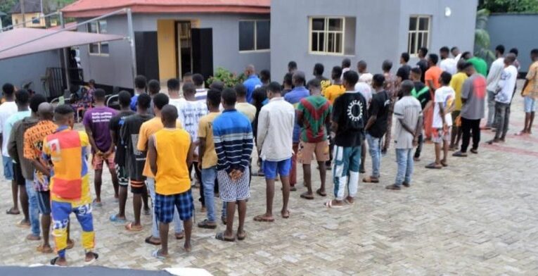 PHOTOS: 50 ‘Yahoo boys’ arrested in Ibadan