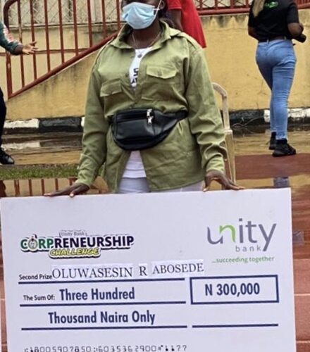 How LAUTECH graduate won 300,000 grant in NYSC camp