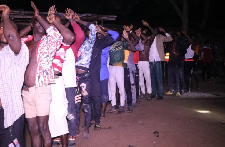 PHOTOS: Task force busts criminals’ camp, arrests 480 suspects