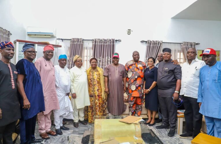 Your story is source of inspiration for PDP— Joseph Tegbe visits Oyo acting Governor