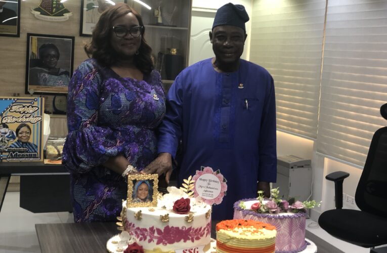 PHOTOS: Oyo Deputy Governor, CoS, HoS, others celebrate SSG, Olubamiwo Adeosun