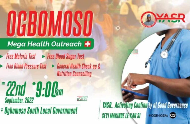 FREE MEDICAL OUTREACH: Makinde’s Team Of Young Appointees, YASR, Set To Storm Ogbomoso