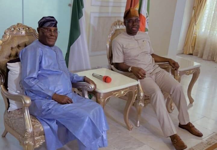JUST IN: Makinde receives Atiku, Okowa, PDP NWC members, others