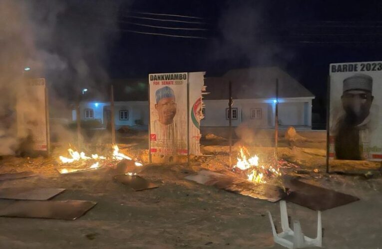 Hoodlums set ablaze PDP guber candidate’s campaign office