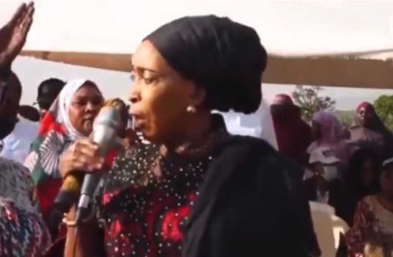 VIDEO: Atiku’s wife sets Internet ablaze with ‘Vote APC’ blunder