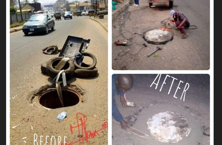 OYSROMA begins fixing of Fire Hydrant Cover on roads removed by scavengers