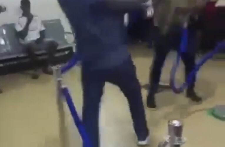 Watch Moment Frustrated Nigerians Exchange Blows Inside Bank As Naira Scarcity Persist (Video)