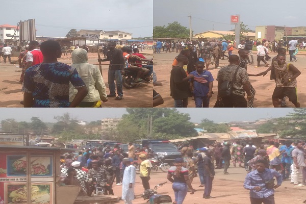 JUST IN: Protest rocks Abeokuta over fuel, naira scarcity