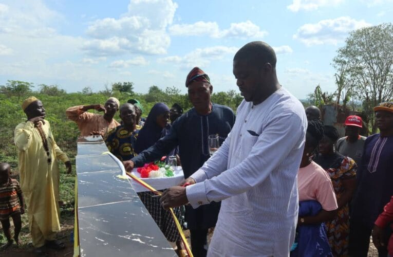 Ido LG Chairman, Adeojo, Commissions Borehole Projects, To Install More Solar Light In Communities 