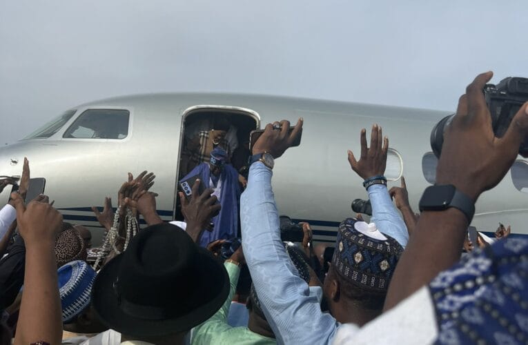 PHOTONEWS: Nigeria president-elect, Tinubu arrives Abuja 