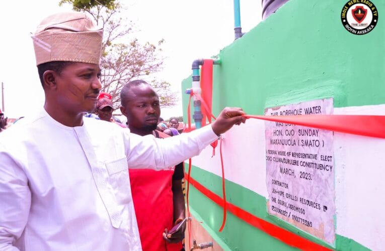 Jubilation as Ogooluwa/Surulere House of Rep elect, SMATO commissions 3 projects in Surulere LG