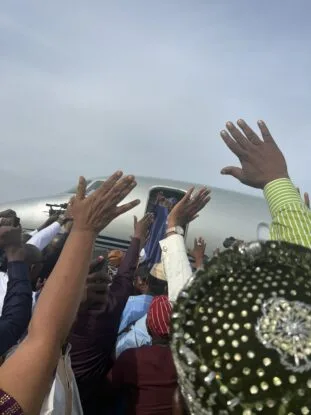 PHOTONEWS: Nigeria president-elect, Tinubu arrives Abuja