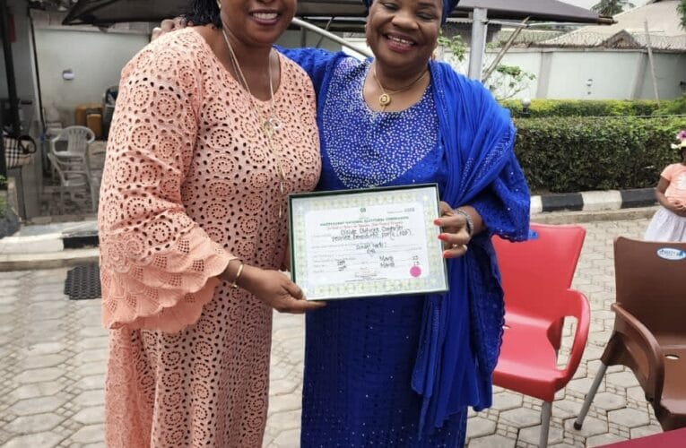 Comforter pays Thank-you visit to Wife of Oyo Deputy Governor on electoral victory