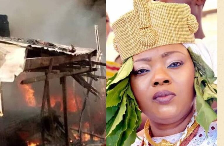 Iyaloja General of Oyo state, Abeo commiserates with Oyo govt, traders over Agbeni fire outbreak