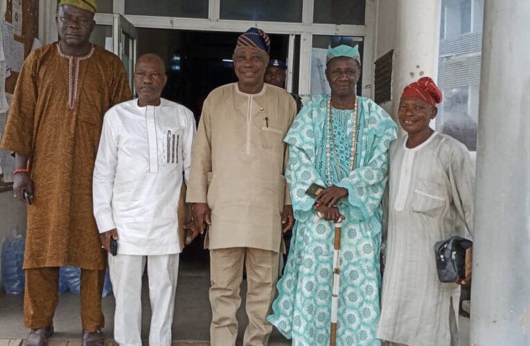 Iba of Kishi, Bioraj, others pay courtesy call on Oyo Deputy Governor