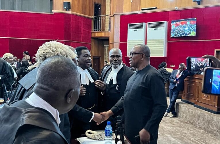 BREAKING: Drama as Peter Obi arrives Presidential election petition tribunal 
