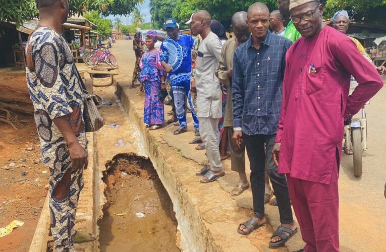 Irepo acting Chairman, Joel inspects potholes, gutters, culverts to avert flooding 