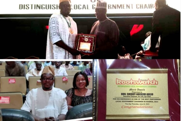 Adeojo bags merit award after emerging one of the best performing LG Chairmen