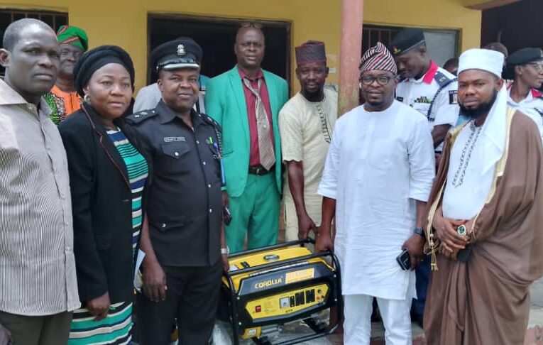 Ido LG Boss, Adeojo, Presents Generators To Police Stations, Commends Security Agencies On Collaboration