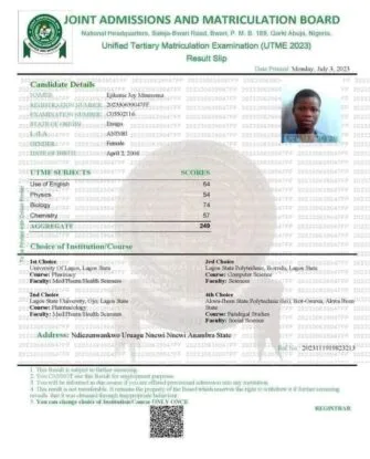 How Mmesoma Allegedly Manipulated Her UTME Result – JAMB Drops Another Bomb (Video)