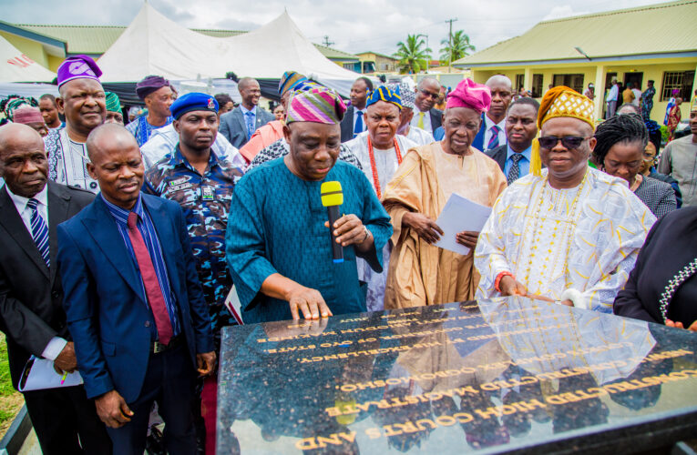 Makinde commissions newly reconstructed High Court & newly constructed Magistrate Court complex in Ogbomoso 
