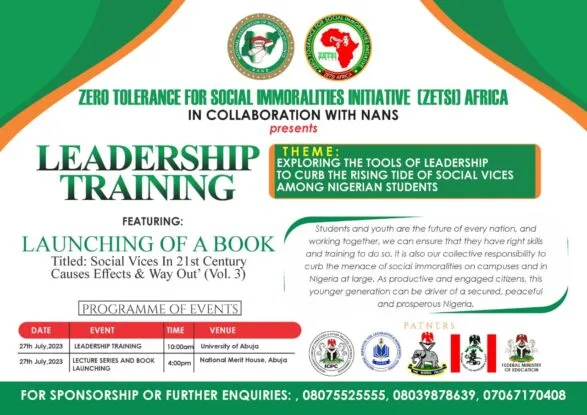 Dr. Sanusi Ohiare Confirmed as Eminent Instructor for ZETSI Africa’s Leadership Training Event in Abuja