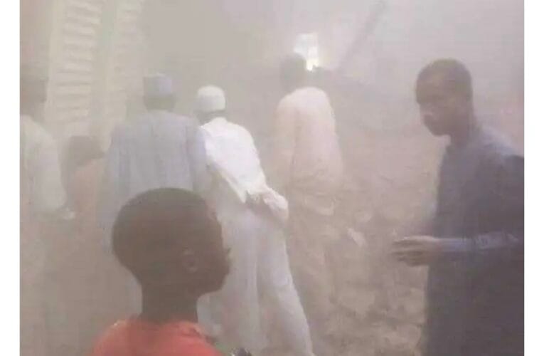 BREAKING: Tears as Zaria mosque collapses on worshippers 