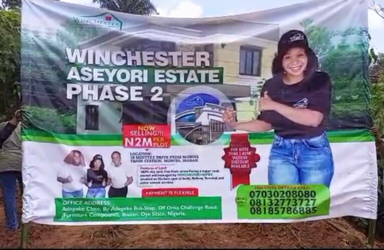 Winchester Homes launches Aseyori Estate (Phase 2) in Moniya, fixes flexible payment for land buyers
