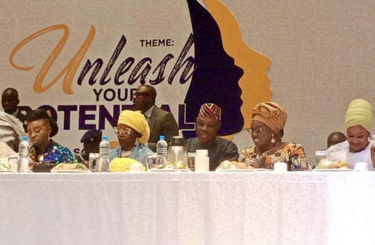 PHOTOS: Makinde, wife in Lagos for National Women’s Conference 