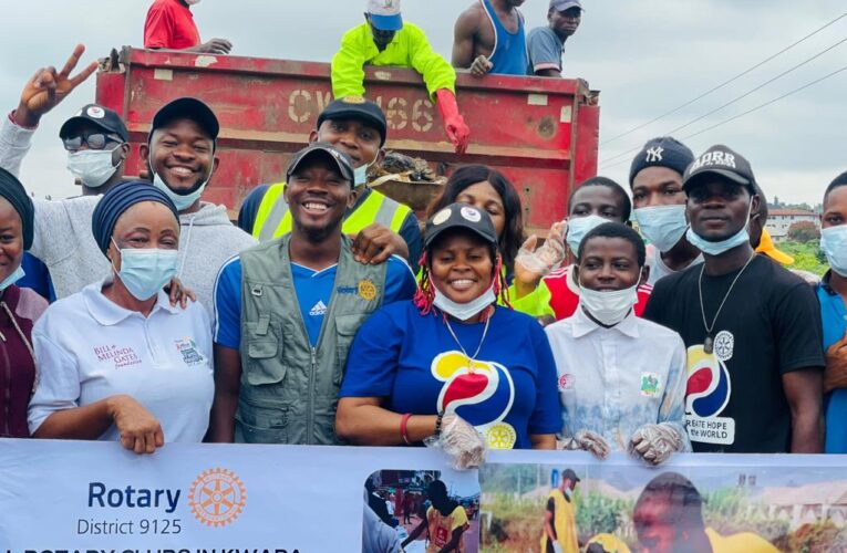 Rotary Club of Ilorin Fate Neighbourhood joins forces with Kwara Ministry of Environment and Kwara Environmental Protection Agency to mark World Clean Up Day 2023