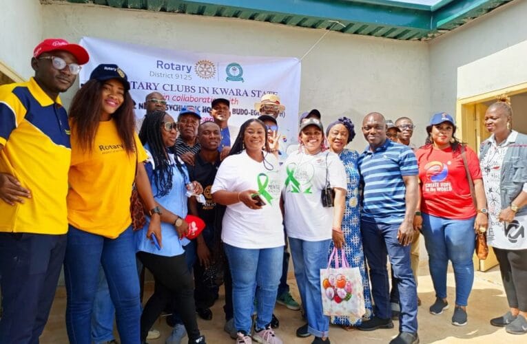 “Mental Health affects how we think, feel, and act” – Rotary Club of Ilorin Fate Neighbourhood raises alarm in celebration of World Mental Health Day