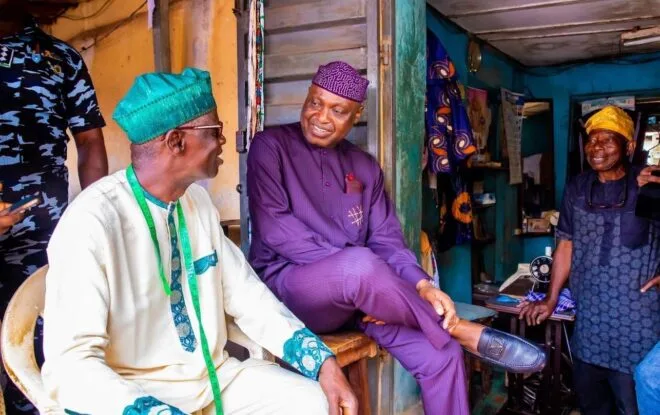 PHOTONEWS: Gov Oyebanji Pays Surprise Visit To Former Tailor