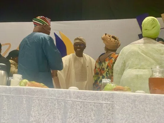 PHOTOS: Makinde, wife in Lagos for National Women’s Conference