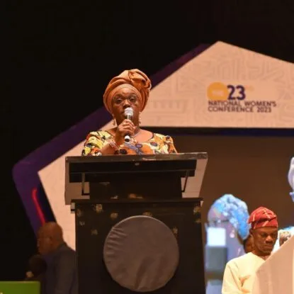 PHOTOS: Makinde, wife in Lagos for National Women’s Conference