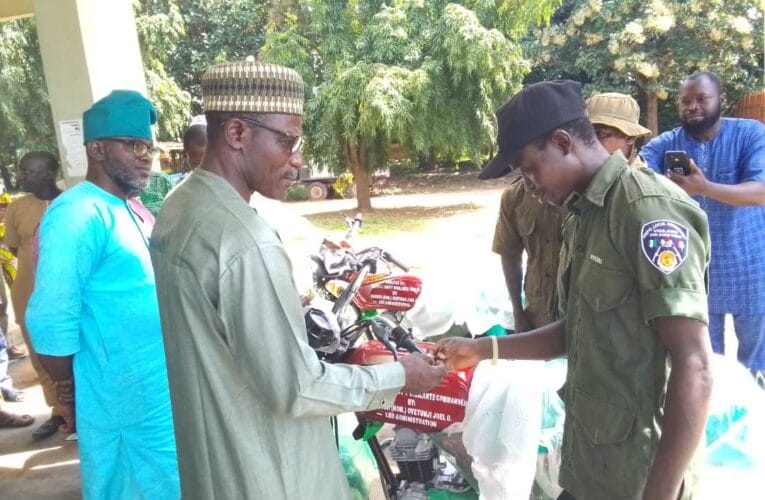 SECURITY: Irepo LG boss distributes motorcycles worth millions of naira to Vigilante 