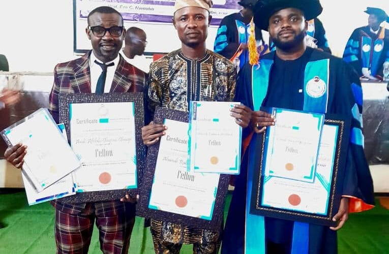 PHOTOS: Oyo Youth Leaders, Alawode, Fawole among Others Prominent Nigerians Inducted as Fellow of EIPA