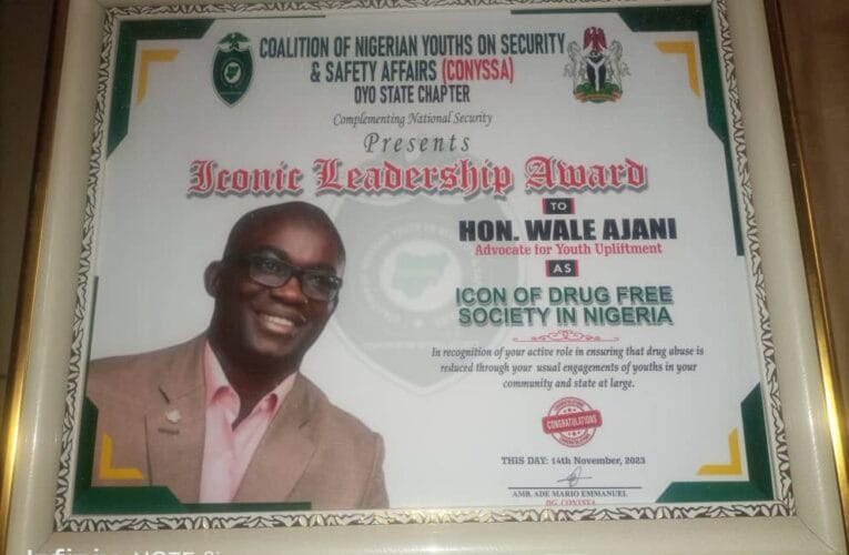 CONYSSA Honours Wale Ajani