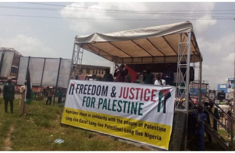 Israel-Hamas war: Oyo Muslims protest, hold solidarity rally in support of Palestinians 