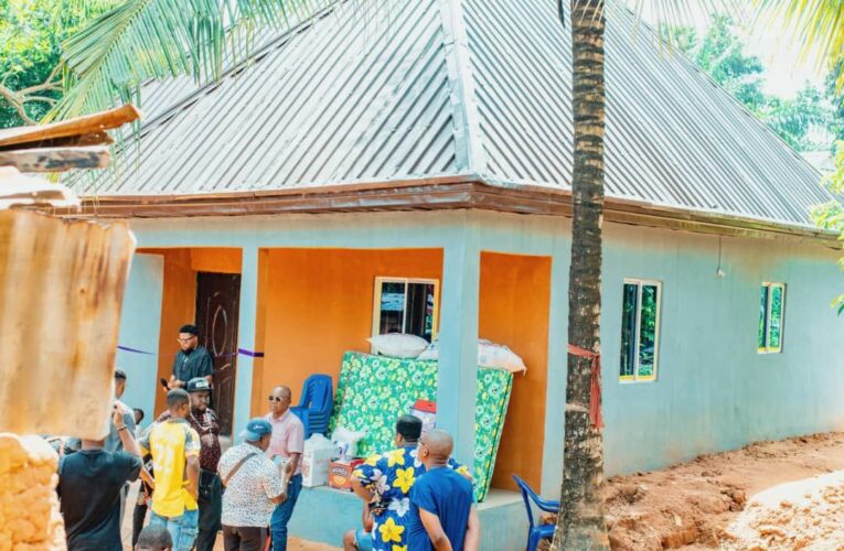 PHOTOS: Mighty-Mighty Gifts 10 Houses Worth ₦125M To Widows 